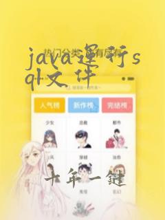 java运行sql文件