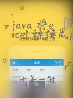 java 将excel 转换成pdf