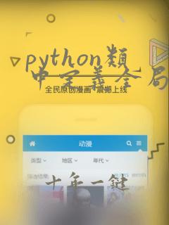 python类中定义全局变量