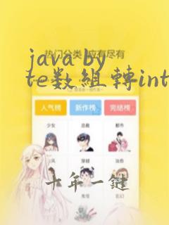 java byte数组转int