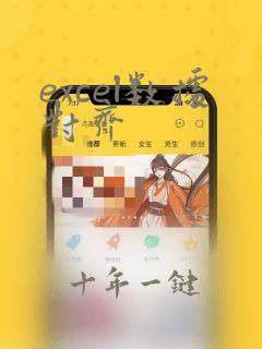 excel数据对齐