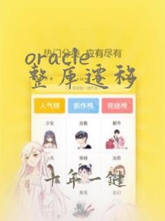 oracle 整库迁移