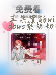 苹果里的windows系统切换