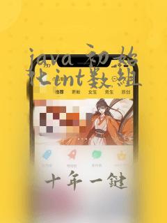 java 初始化int数组