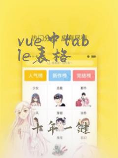 vue中table表格