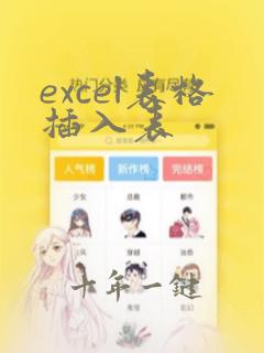 excel表格插入表