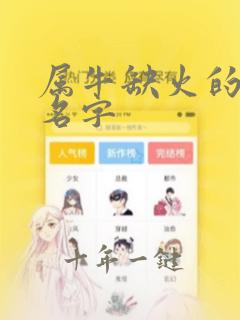 属牛缺火的女孩名字