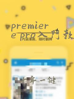 premiere pro入门教程