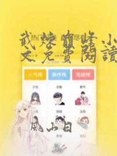 武炼巅峰小说全文免费阅读无弹窗