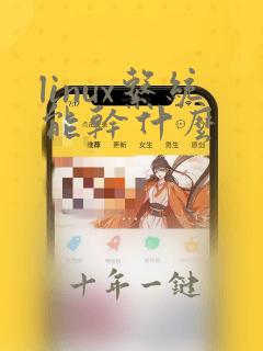 linux系统能干什么