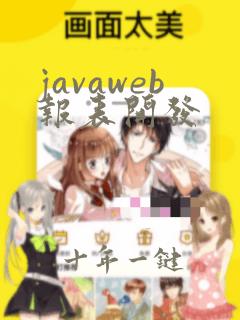 javaweb报表开发