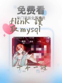 flink 读取mysql