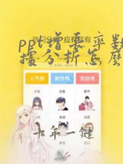 ppt增长率数据分析怎么做