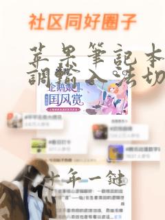 苹果笔记本怎么调输入法切换