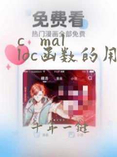 c   malloc函数的用法