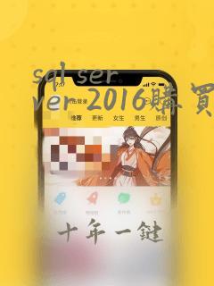 sql server 2016购买