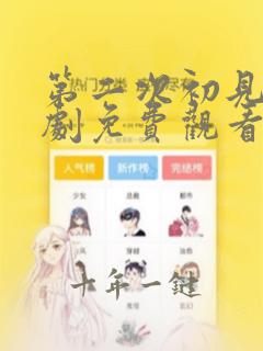 第二次初见电视剧免费观看西瓜