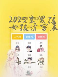 2025生男孩女孩清宫表图