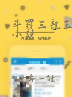 斗罗三龙王传说小说