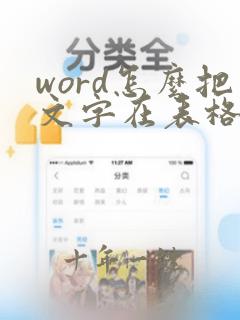 word怎么把文字在表格上下居中