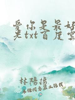 爱你是最好的时光txt百度云