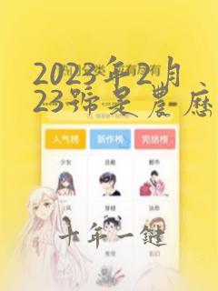 2023年2月23号是农历多少