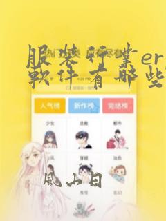 服装行业erp软件有哪些