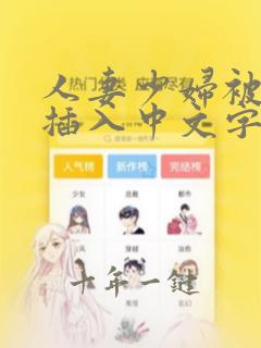 人妻少妇被猛烈插入中文字幕