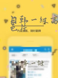 日韩一级高清黄色片