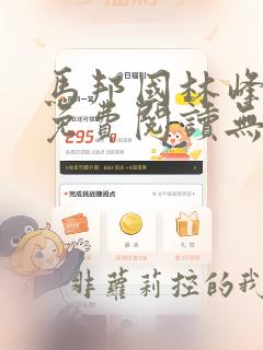 马邦国林峰小说免费阅读无弹窗