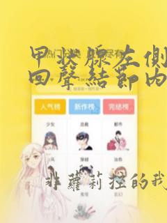 甲状腺左侧叶低回声结节内可见血流信号