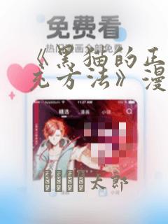 《黑猫的正确填充方法》漫画：结局+番外