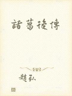 诸葛后传