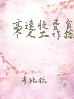 高速收费员年终个人工作总结