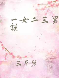 一女二三男事小说