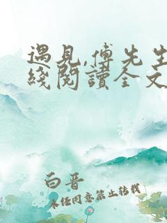遇见,傅先生在线阅读全文
