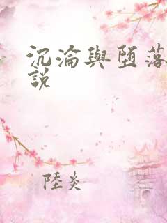 沉沦与堕落的小说