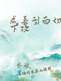 成长型白切黑年下攻