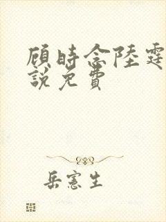 顾时念陆霆骁小说免费