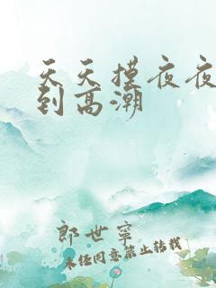 天天摸夜夜摸摸到高潮