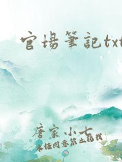 官场笔记txt