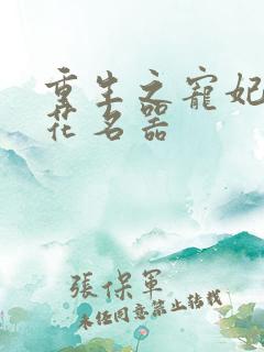 重生之宠妃白莲花名器