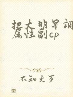把大明星调成专属性副cp