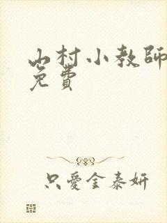 山村小教师小说免费