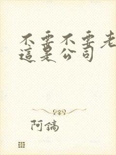 不要不要老板别这是公司