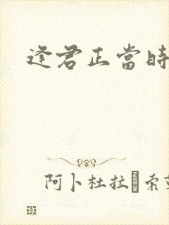 逢君正当时