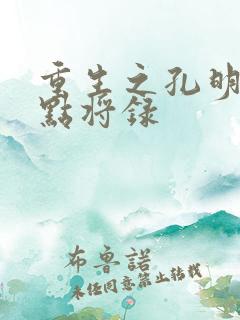 重生之孔明异世点将录