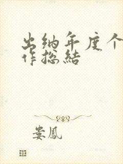 出纳年度个人工作总结