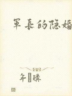 军长的隐婚娇妻