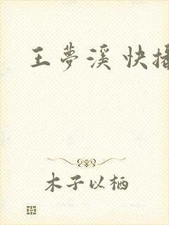王梦溪 快播